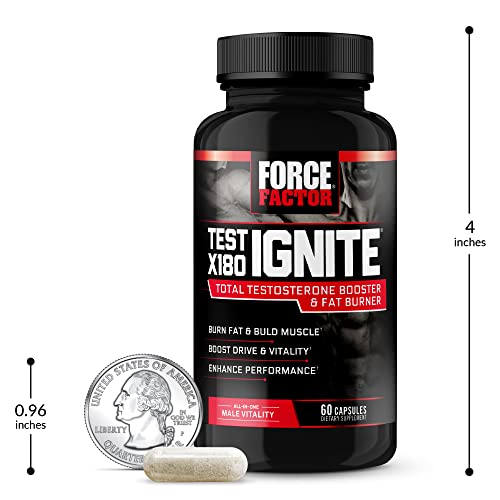 FORCE FACTOR Test X180 Ignite Testosterone Booster for Men, Testosterone Support Force FactorAu supplements