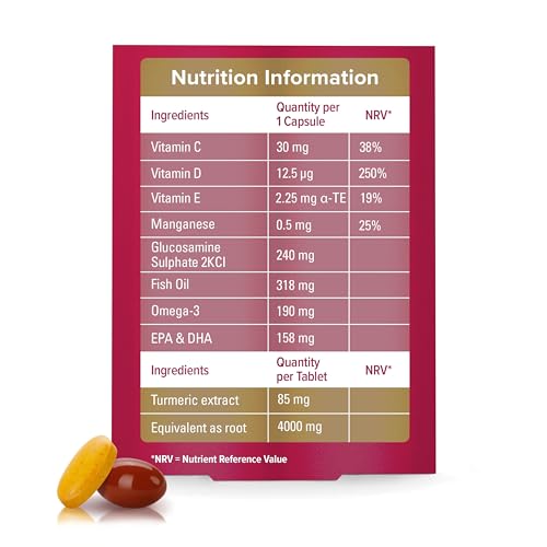 Seven Seas JointCare Supplex & Turmeric, With Glucosamine, Omega-3, Vitamins C and D Seven SeasUS supplements