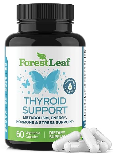 Thyroid Support for Women and Men with Iodine - Energy, 60 Vegetarian ForestLeafUS supplements
