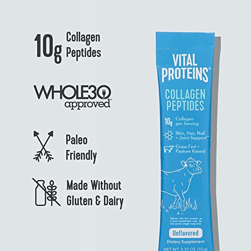 Vital Proteins Collagen Peptides Powder Supplement Travel Packs, Hydrolyzed Collagen Vital ProteinsUS supplements