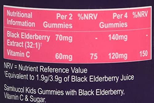 SAMBUCOL KIDS GUMMIES 30'S, 30 Count (Pack of 1) SambucolUS supplements