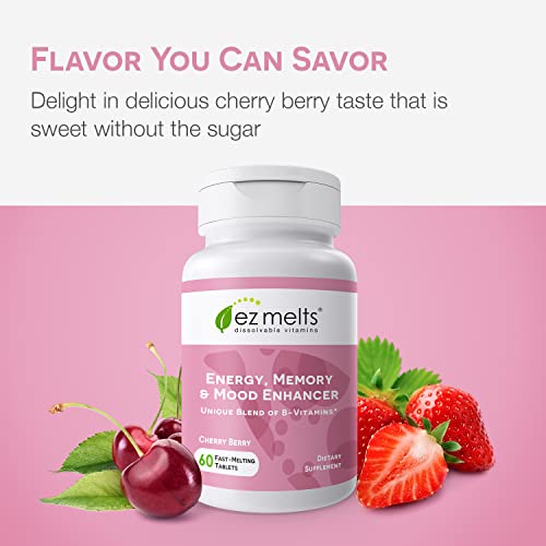 EZ Melts Dissolvable Energy, Memory & Mood Enhancer, Blend of B-Vitamins, Sugar-Free EZ MeltsAu supplements