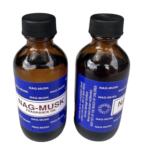 Premium Fragrance Oil 2 Bottles Nag-Musk or Nag-White Sage, 2 Ounces Each in a Glass Bottle GenericAu supplements