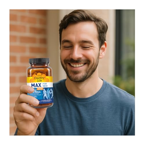 Country Life Max for Men Multivitamin: Iron-Free, Gluten Free, Saw Palmetto, Lycopene, Daily Support for Energy, Heart & Men's Health,120 Vegetarian Tablets Country LifeAu supplements