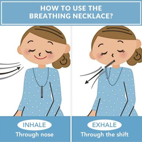 Mariscal Anxiety Breathing Necklace - Rose Gold Anti Anxiety Necklace Breathing for Women and Men Mariscal StoreAu supplements