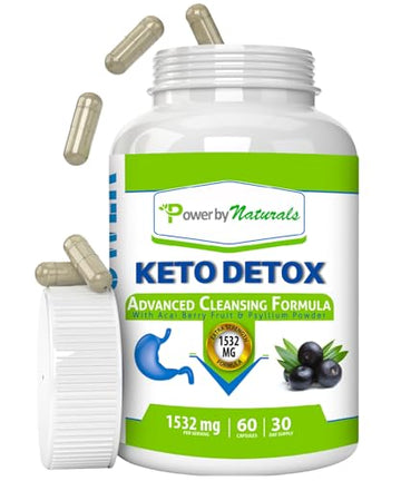 Power By Naturals Keto Colon Cleanser & Detox - Rapid Weight Loss Pills, Gut Health Power By NaturalsUS supplements