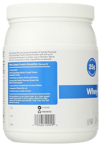 365 by Whole Foods Market, Vanilla Whey Protein Isolate, 15.9 Ounce 365 by Whole Foods MarketUS supplements
