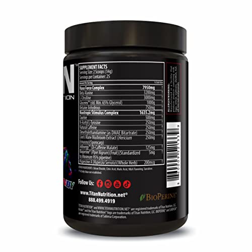 Titan Nutrition Kickin Concentrated Pre-Workout Drink- Energy, Focus, Endurance & Mood Titan NutritionAu supplements
