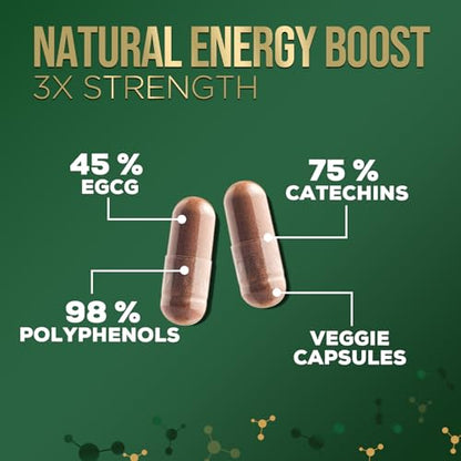 Nature's Green Tea Extract Pills 98% Standardized EGCG 1000mg - 3X Strength for Natural Nature's NutritionUS supplements
