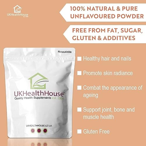 250g UKHealthHouse Collagen Powder, Bovine Collagen Peptides Powder UKHealthHouseAu supplements