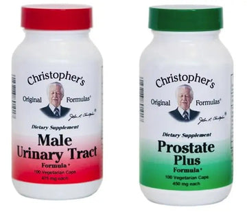Dr. Christopher’s Original Formula Bundle of Prostate Plus and Male Urinary Tract Formula | 100 Vegetarian Capsules in Each Bottle | Dietary Supplements | USDA Organic GenericAu supplements
