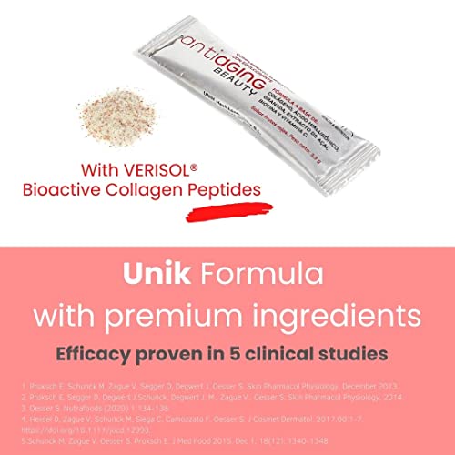 Unik Antiaging Beauty | Hydrolysed Collagen VERISOL (5 Clinical Studies) with Hyaluronic Acid UN 1K HEALTH & NUTRITIONAu supplements