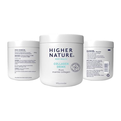 Higher Nature - Collagen Drink - Increases Skin Elasticity & Hydration - Collagen Powder HIGHER NATUREUS supplements
