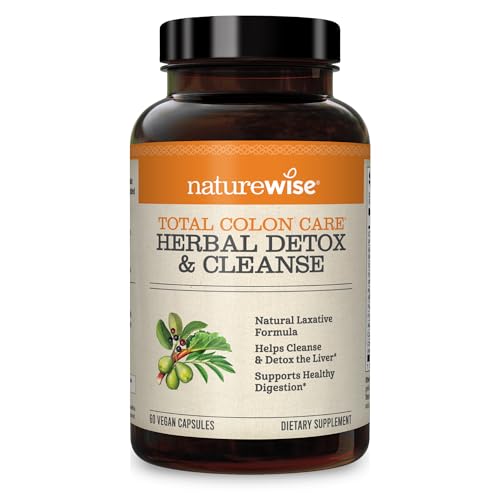 NatureWise Herbal Detox Cleanse Laxative Supplements | Natural Colon Cleanser Herb & Fiber Blend NatureWiseUS supplements