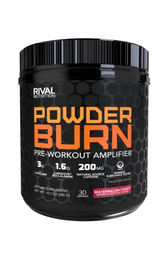 Rivalus Powder Burn - Watermelon Candy, 0.8 Pound - Intense Pre-Workout Energy RivalusAu supplements