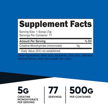 Nutricost Creatine Monohydrate Powder (Watermelon, 500 Gram) - Micronized Creatine NutricostUS supplements