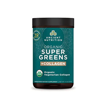 Ancient Nutrition Supergreens Powder, Organic Superfood Powder with Collagen Ancient NutritionUS supplements