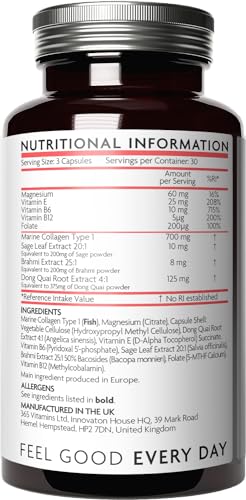 Premium Advanced Collagen Capsules for Menopause and Perimenopause V VitaminiAu supplements