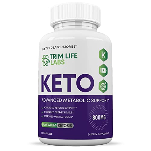 (2 Pack) Trim Life Labs Keto Pills Includes Apple Cider Vinegar Patented goBHB Justified LaboratoriesUS supplements