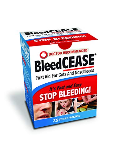 BleedCEASE First Aid for Cuts and Nosebleeds Sterile Packings, 25 Count BleedCEASEUS supplements