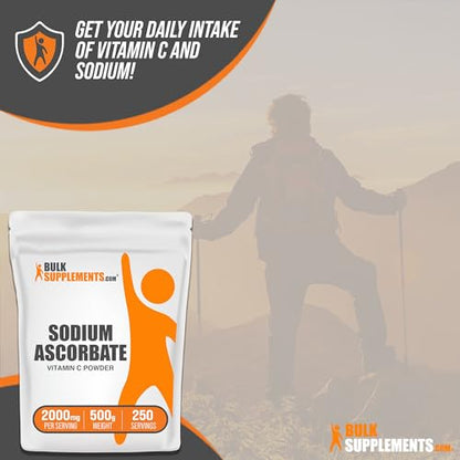 BulkSupplements.com Sodium Ascorbate Powder - Antioxidant Powder - Sodium Ascorbate BulksupplementsUS supplements