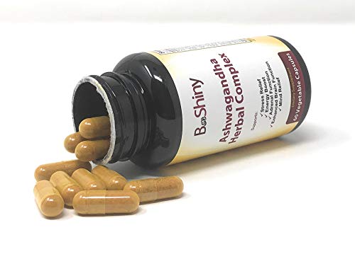 BeShiny Ashwagandha Complex with termeric Cinnamon Basil Leaf Supports a Healthy BeShinyAu supplements