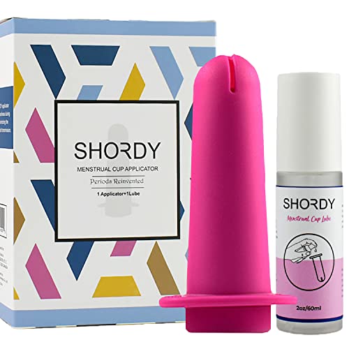 SHORDY Applicator Tool for Menstrual Cups for Easy Insertion with Lube Gel, Reusable Period Cup SHORDYAu supplements