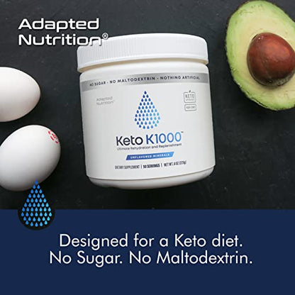Hi-Lyte Keto K1000 Electrolyte Powder | Unflavored | Hydration Supplement Drink Mix Hi-LyteUS supplements