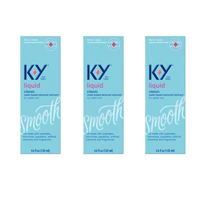 K-Y Liquid Personal Lubricant, Natural Feeling Water Based Lube For Women, Men & Couples K-YUS supplements