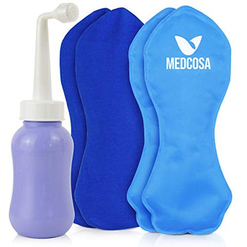 Medcosa Female Ice Pack and Perineal Bottle Set | Reusable Perineal Cold Packs & Portable Bidet Spray BottleMedcosa Female Ice Pack and Perineal Bottle Set | Reusable Perineal Cold Packs & Portable Bidet Spray Bottle MedcosaAu supplements