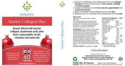 InfiniVit Marine Collagen Plus Blend Capsules - Hair Growth Enhancer with Enriched Vitamin C and Vitamin E InfiniVitUS supplements