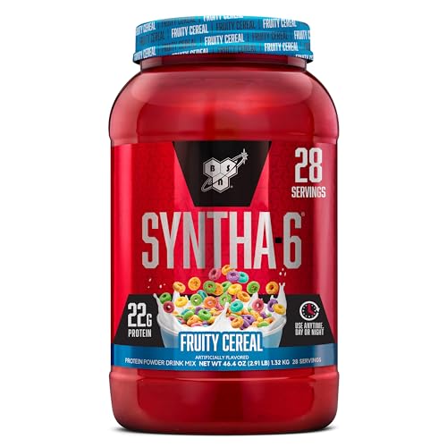 BSN SYNTHA-6 Whey Protein Powder with Micellar Casein, Milk Isolate, Fruity Cereal BSNUS supplements