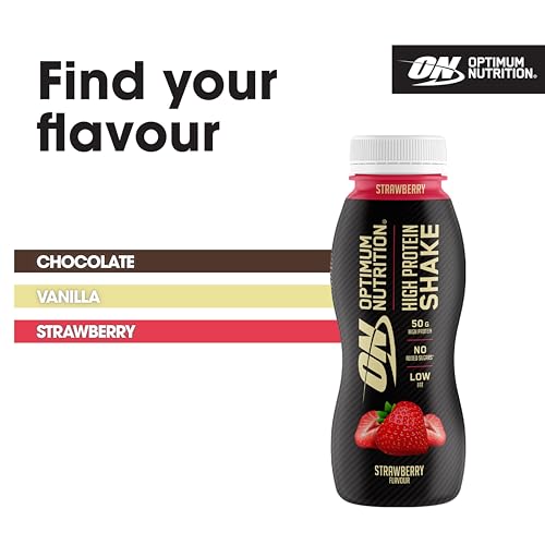 Optimum Nutrition High Protein Shake Bottles, Ready To Drink Healthy Snacks, No added Optimum NutritionUS supplements