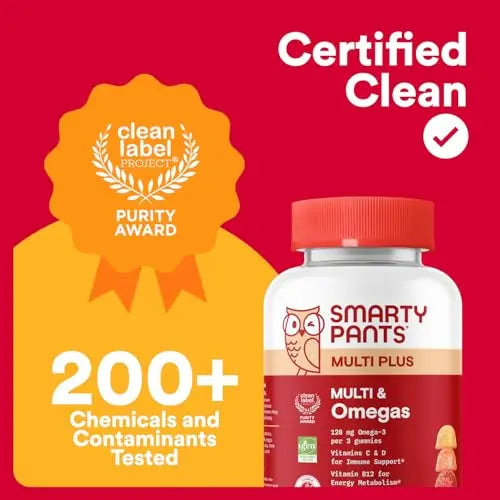 SmartyPants Multivitamin for Men & Women - Improved Formula: Multivitamin Gummies with Omega 3 (DHA/EPA) SmartyPantsAu supplements