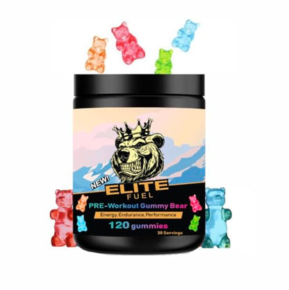 Pre Workout Gummies Elite Fuel - Endless Energy, Instant Strength Gain, Intense Pump Heath SecretUS supplements