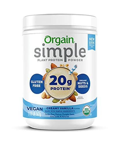 Orgain Organic Simple Vegan Protein Powder, Vanilla - 20g Plant Based Protein OrgainUS supplements