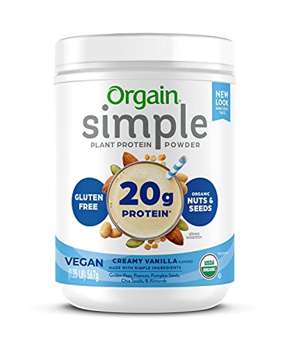 Orgain Organic Simple Vegan Protein Powder, Vanilla - 20g Plant Based Protein OrgainUS supplements