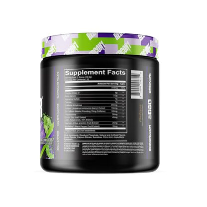REDCON1 Total War Pre Workout Powder, Sour Gummy Bear - Fast Acting Caffeinated REDCON1US supplements