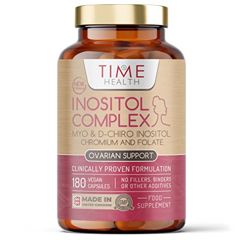 Inositol Complex | PCOS Support | 180 Capsules | Myo & D Chiro-Inositol, Folate & Chromi Time HealthUS supplements