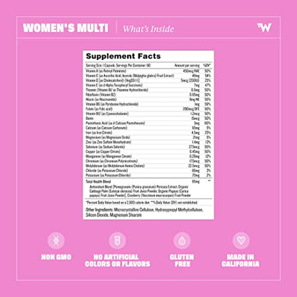 Health By Habit Womens Multi Supplement (60 Capsules) - 23 Essential Vitamins Health By HabitUS supplements