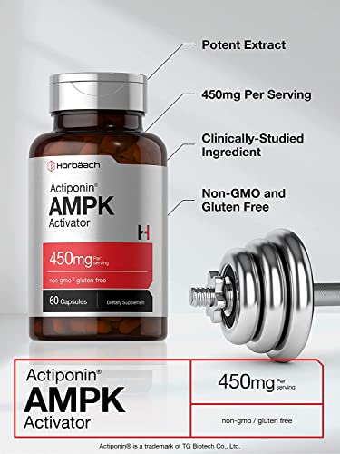 AMPK Metabolic Activator 450 mg | 60 Capsules | Non-GMO, Gluten Free | Jiaogulan Gynostemma HorbäachUS supplements