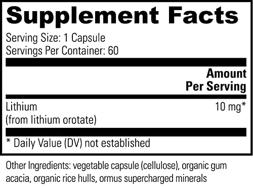 Global Healing Lithium Orotate Brain Health Supplement - Supports Mood Global Healing CenterAu supplements