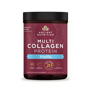 Collagen Powder Protein by Ancient Nutrition, Multi Collagen Vanilla Protein Powder Ancient NutritionUS supplements