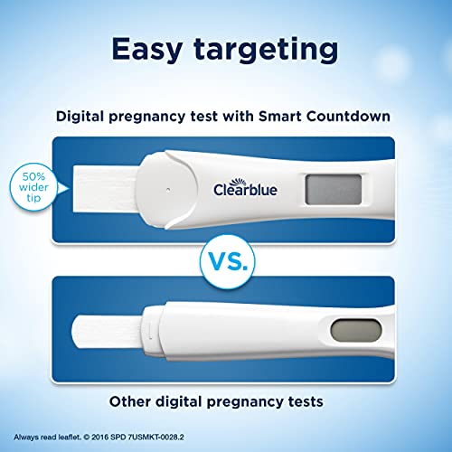Clearblue Digital Pregnancy Test with Smart Countdown, Multi, 5 count ClearblueUS supplements