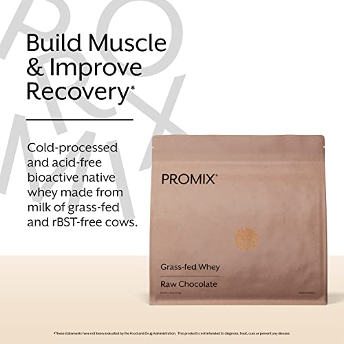 Promix Whey Protein Powder, Raw Chocolate - 2.5lb Bulk - Grass-Fed & 100% All ProMix NutritionUS supplements