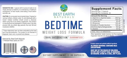 Best Earth Naturals Bedtime Weight Loss Supplement - Helps Boost Metabolism Best Earth NaturalsUS supplements