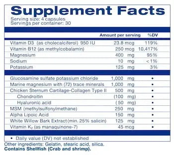 SUPER JOINT SUPPORT Glucosamine, Collagen, MSM & Chondroitin Joint Support SUPER JOINT SUPPORTnz supplements