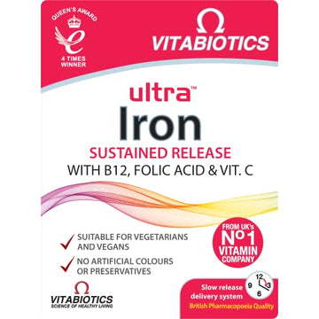 Vitabiotics Ultra Iron Tablets, Pack of 30 Vitabiotics UltraUS supplements