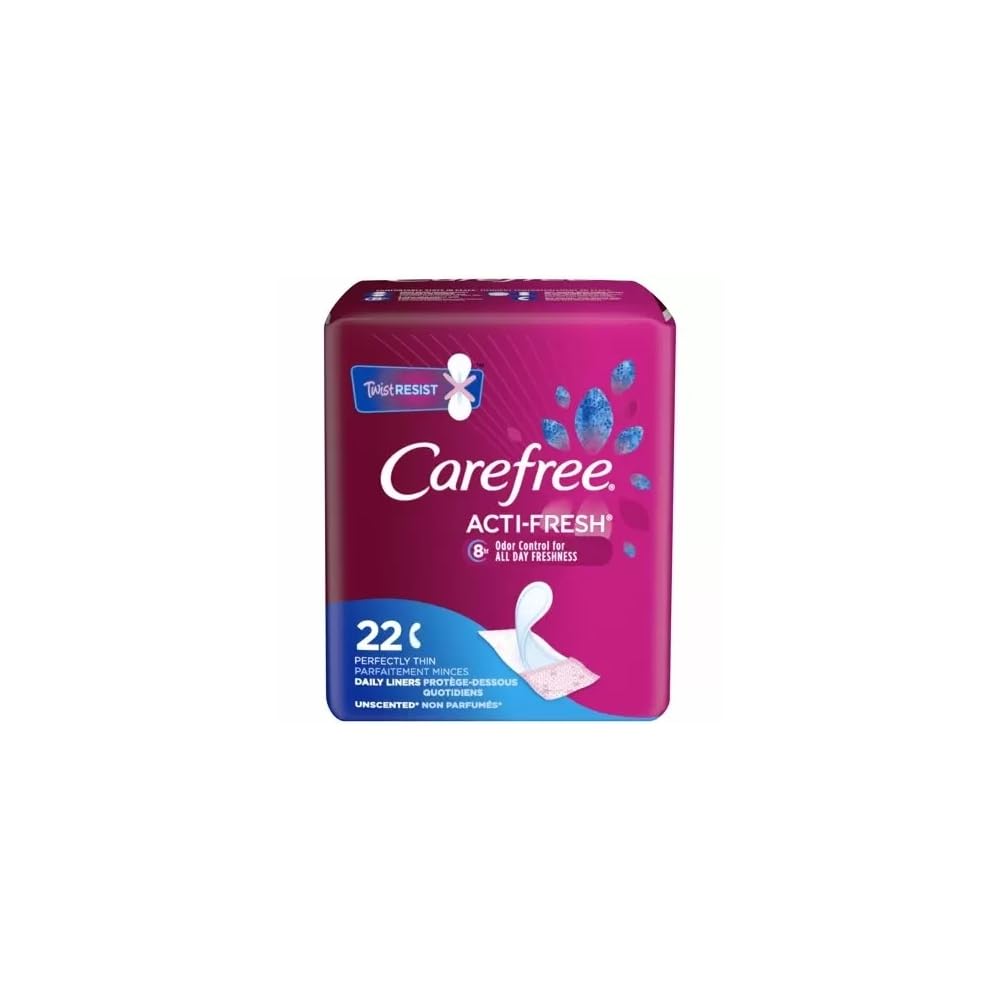 Carefree Acti-Fresh Body Shape Pantiliners Thin Unscented - 22 Liners, Pack of 2 CarefreeAu supplements
