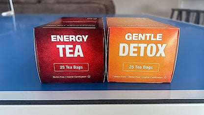Total Tea Detox Tea & Energy Tea Set - 25 Day Detox Tea - Herbal SIim Tea Total TeaUS supplements